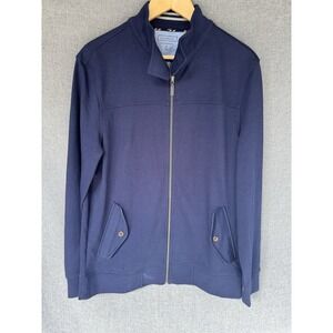 Club Room Men's Blue Full-Zip Sweater